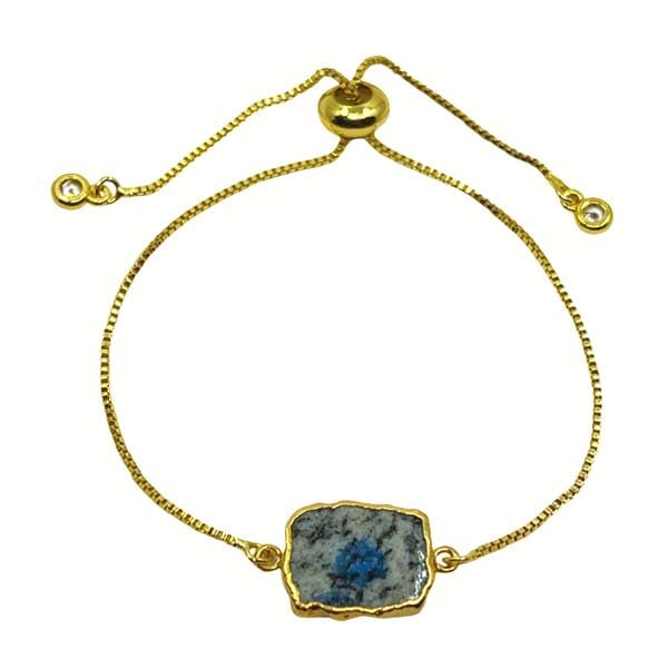 Electroform Stone Pull Bracelet: Azurite Jasper (PBT748AJ) Bracelet athenadesigns