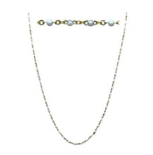 Load image into Gallery viewer, 2mm Enamel Beaded Necklace: White: Vermeil or Plated (_NG7004WT) Necklaces athenadesigns Plated : PNG7004WT