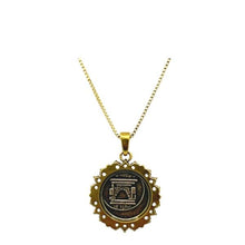 Load image into Gallery viewer, Coin: With Words Rhodium, Gold Fill &amp; CZ (NGCP465CN) Necklaces athenadesigns 
