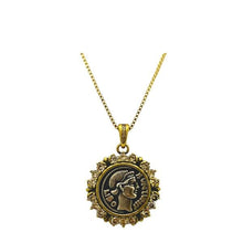 Load image into Gallery viewer, Coin: With Words Rhodium, Gold Fill &amp; CZ (NGCP465CN) Necklaces athenadesigns 
