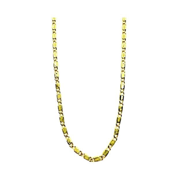 Gold Plated Bar Link Necklace (NG4048) Necklaces athenadesigns