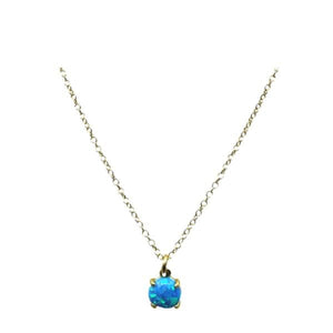 Dainty Opalite Necklace on GF Chain: Blue (NGCH74OPB) Necklaces athenadesigns 