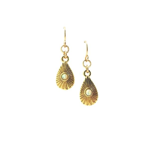 Opalite Small Teardrop Earrings (EGL46405) Earrings athenadesigns