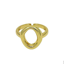 Load image into Gallery viewer, Open Circle Gold Fill Adjustable Ring: (RG4460) Rings athenadesigns 
