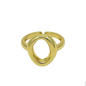 Open Circle Gold Fill Adjustable Ring: (RG4460) Rings athenadesigns 