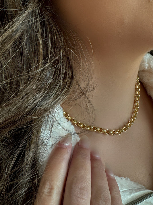 Chain: Gold Plated Rolo Chain (NG4600) Necklaces athenadesigns