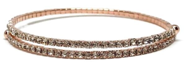 Rose Gold Crystal Wrap Bracelet Bracelet athenadesigns BRG5000