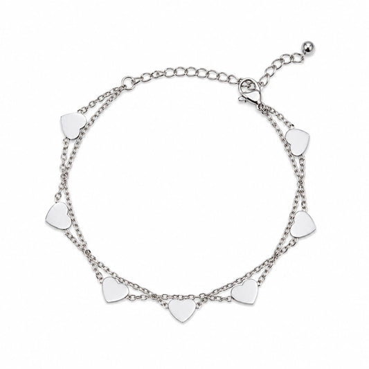 All My Hearts Bracelet Bracelet Hotlife BSAA743 Silver