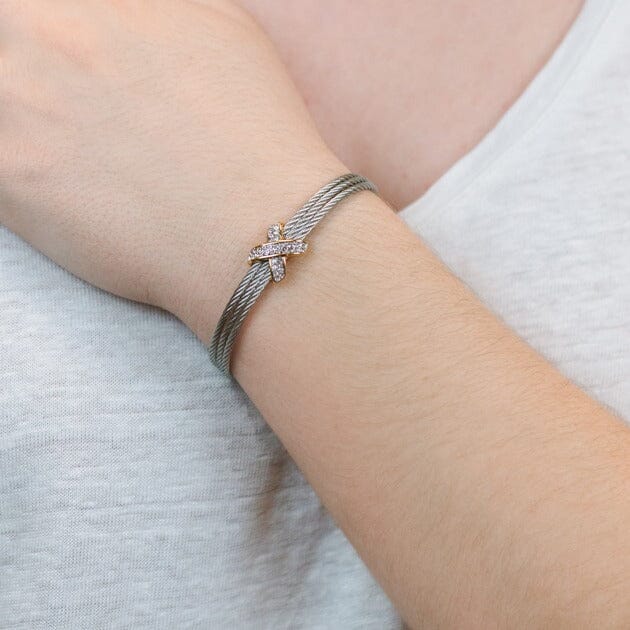 Cable Magnetic X Bracelet Bracelets athenadesigns