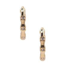Load image into Gallery viewer, Tiny Hammered Huggies Earrings athenadesigns EGH431S Gold