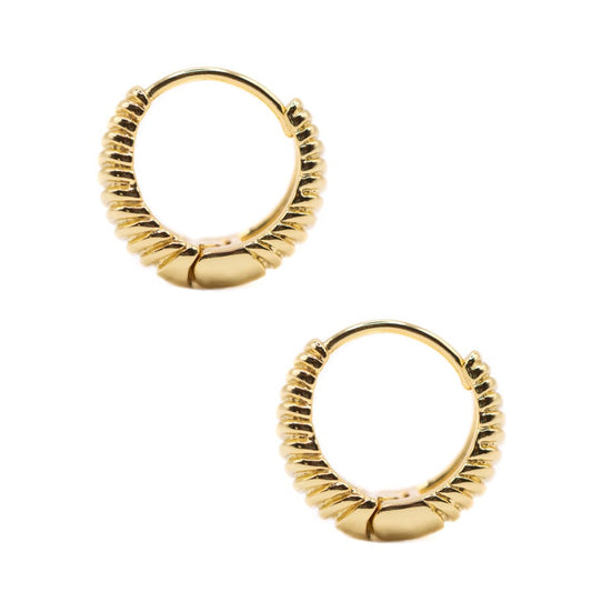 18kt Cleopatra Hoops Earrings athenadesigns