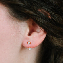 Load image into Gallery viewer, Cz Post Wrap Earrings athenadesigns