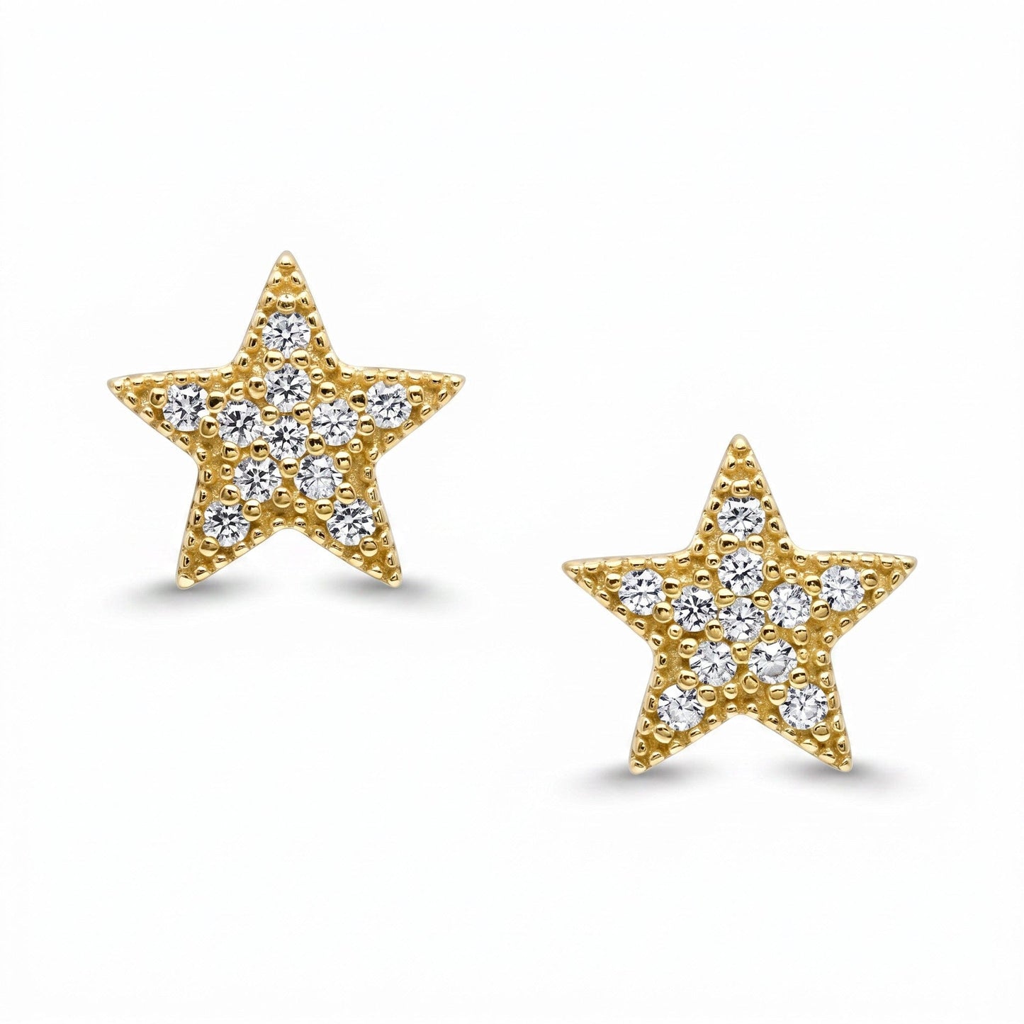 Pave Star Stud Earrings athenadesigns EGP45STR