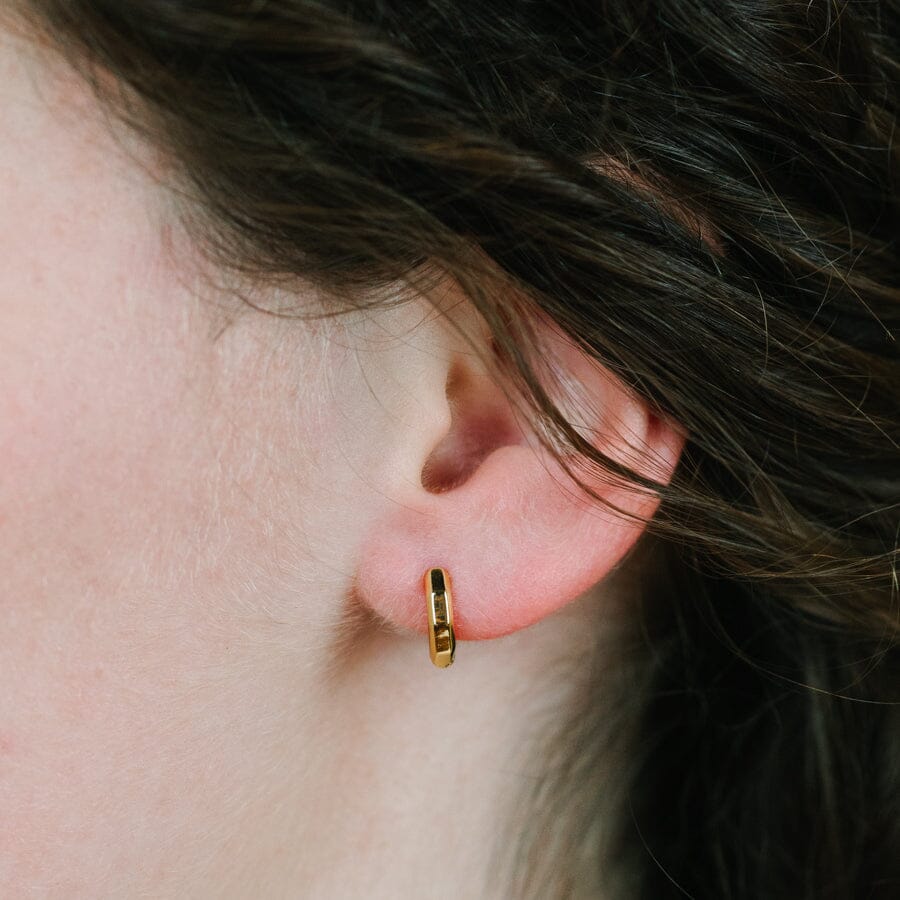 Tiny Huggie w/Detail Earrings athenadesigns