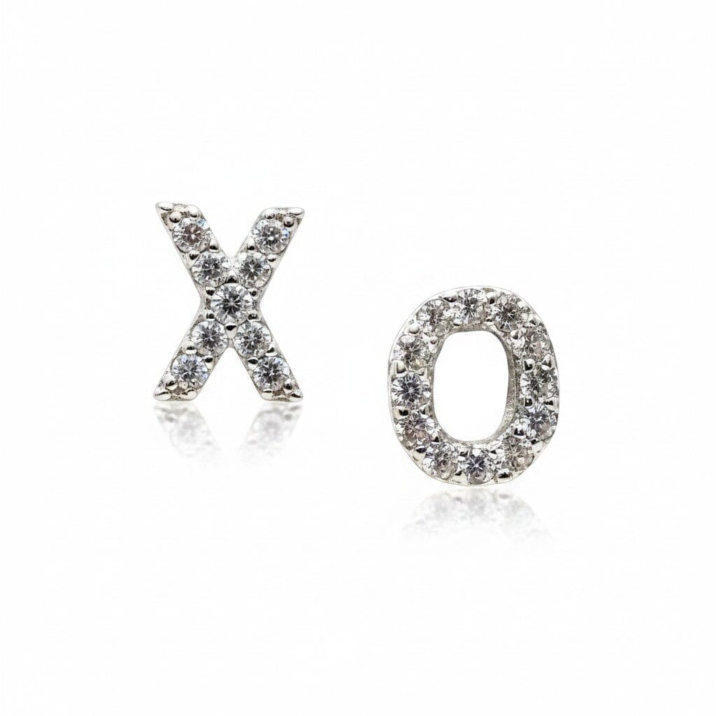 Crystal Pave XO Studs Earrings athenadesigns EP/5XO
