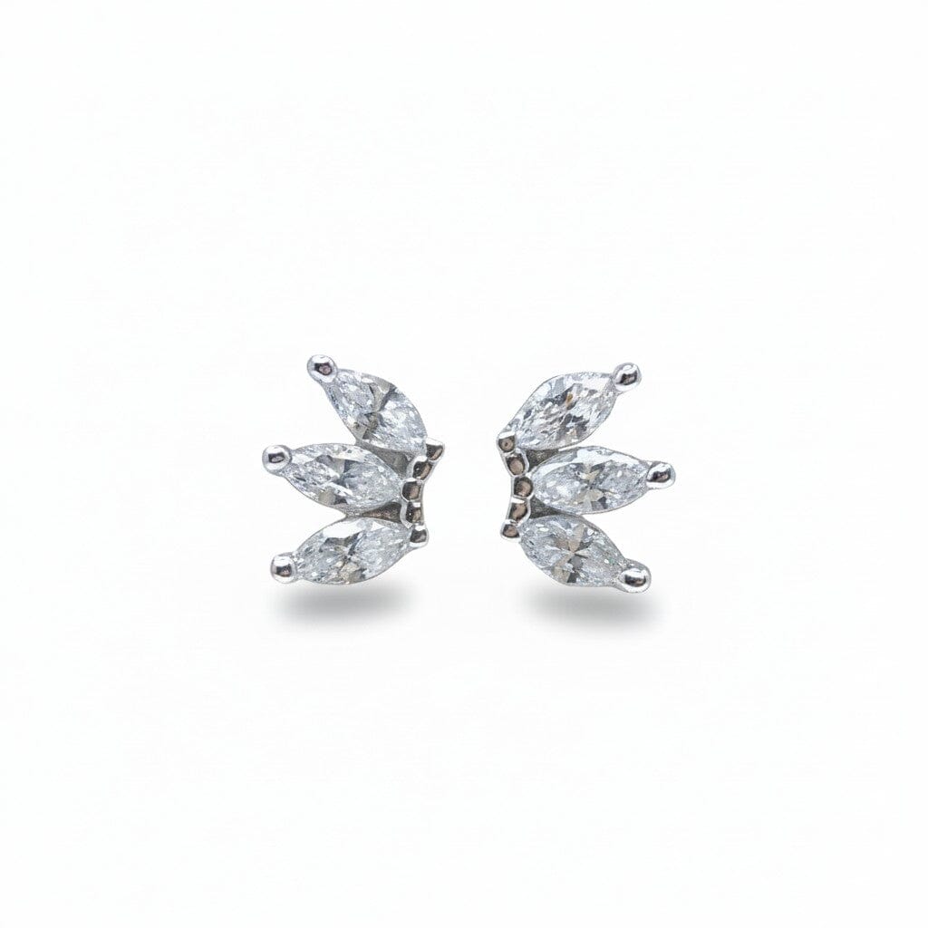 Petite CZ Post Earrings: Silver Earrings Athena Designs ES3/504