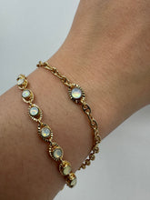 Load image into Gallery viewer, Opalite Fancy Link Bracelet: (BG485OP) Bracelet athenadesigns 
