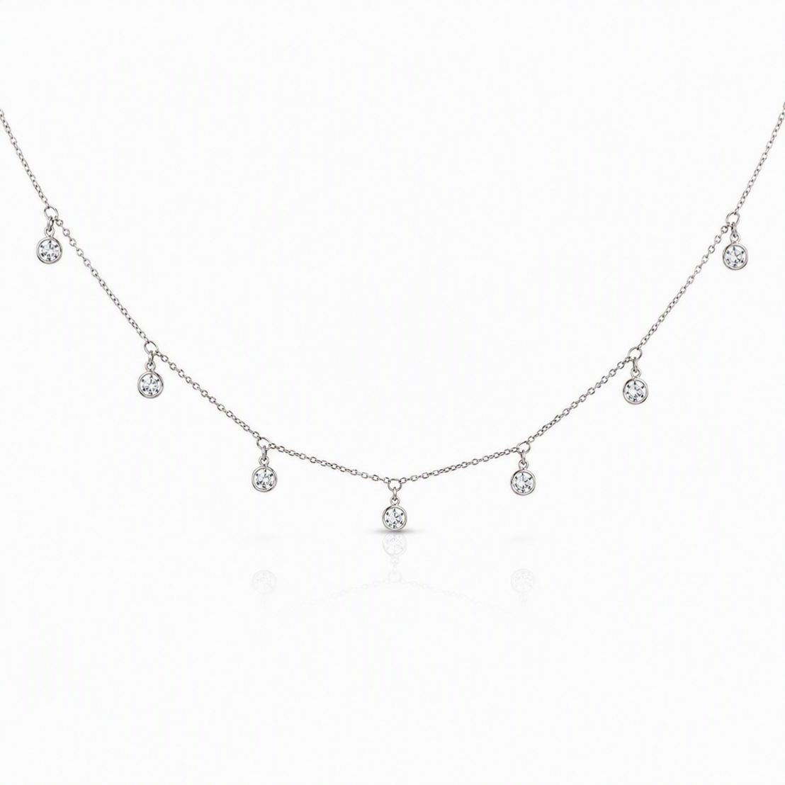 Crystal Chain Choker Necklaces athenadesigns NCH5460