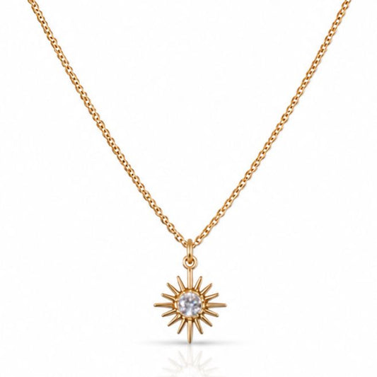 Small Starburst Necklace Necklaces athenadesigns NGCH4450