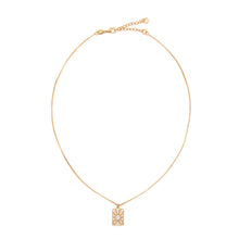 Load image into Gallery viewer, Square Burst Necklace Necklaces athenadesigns NGCH454CL Gold