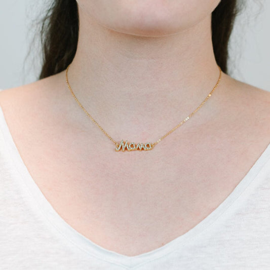 CZ Mama Necklace Necklaces athenadesigns