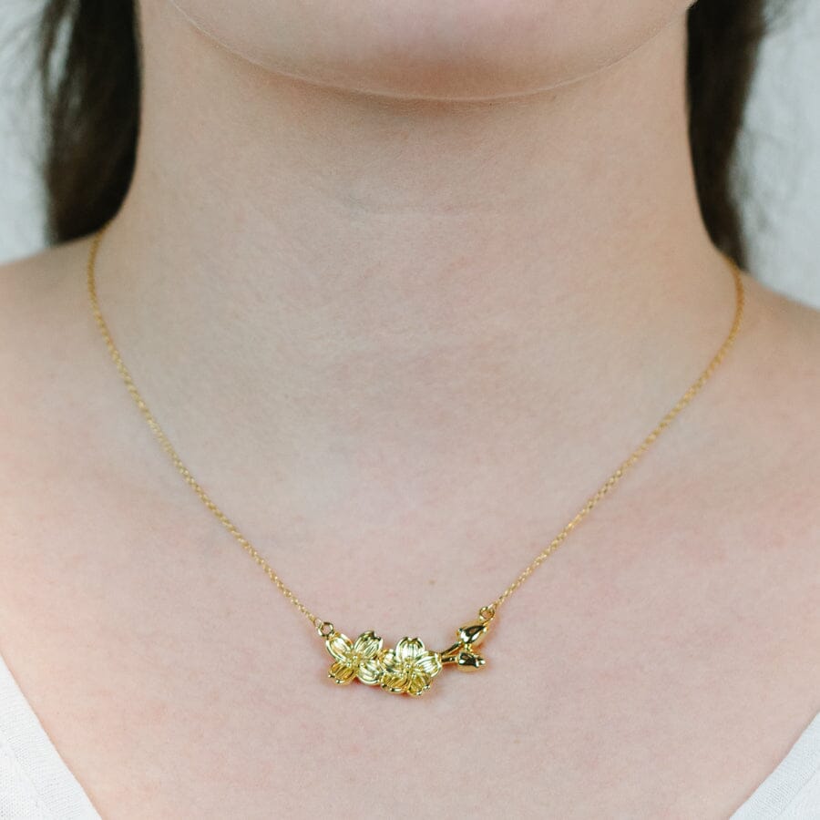 Lotus Flower Charm Necklace Necklaces athenadesigns