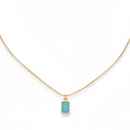 Tiny Amazonite Slice Necklace Necklaces athenadesigns NGCP23AZ Amazonite