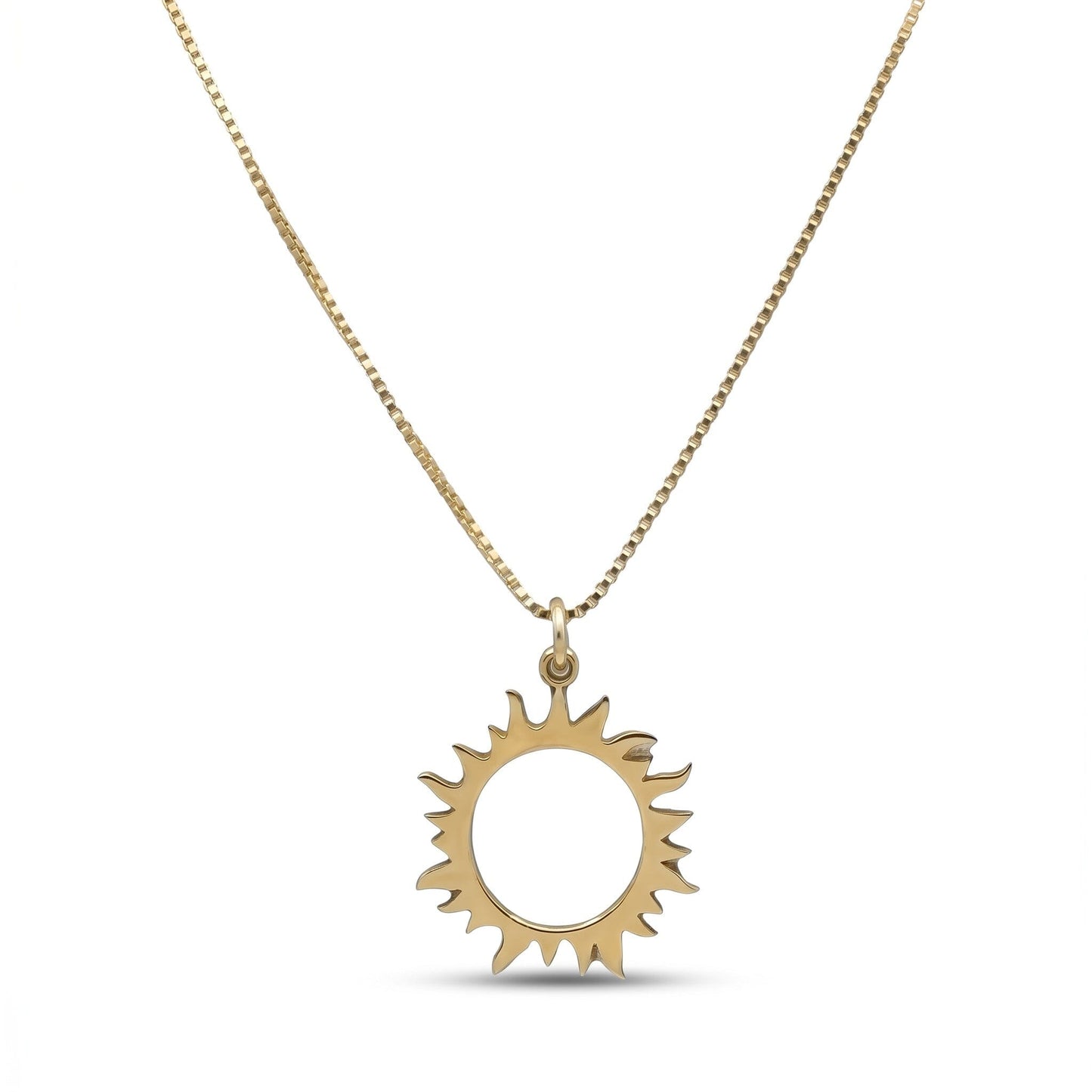 Natural Bronze Sun Ray Necklace Necklaces athenadesigns NGCP4004