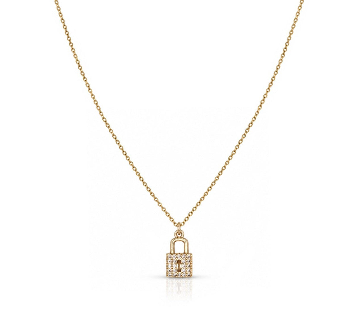 Dainty Locket Necklace Necklaces Water & Tree NGF4514 Gold