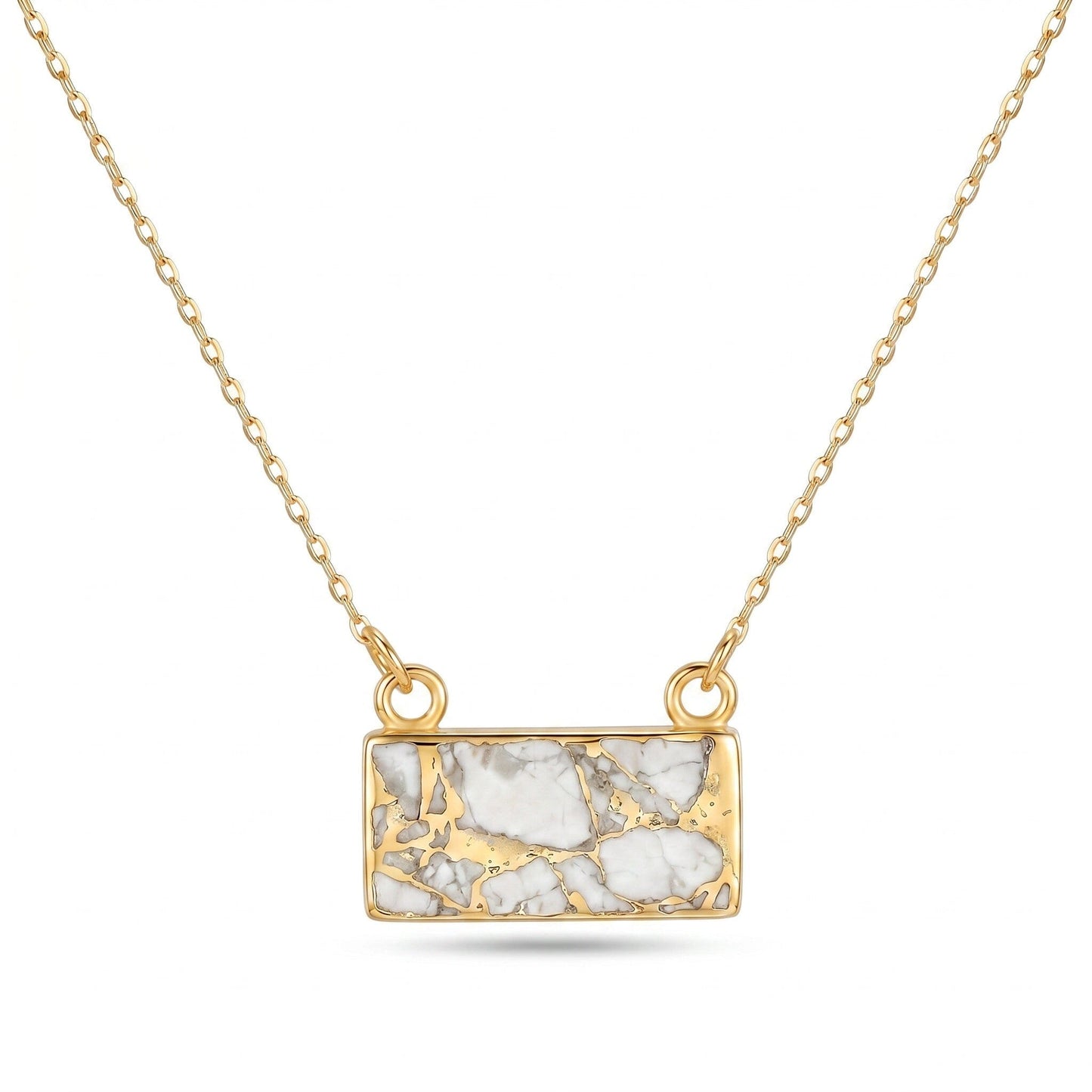 Mohave Pendant Necklace Necklaces Gemdesignss NGHG822W Howlite