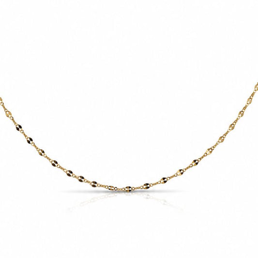 Single Layer Necklace Necklaces Iishii Designs NGL1 Gold