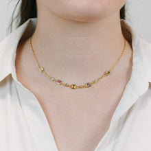 Load image into Gallery viewer, Multi Color Stone Necklace Necklaces athenadesigns