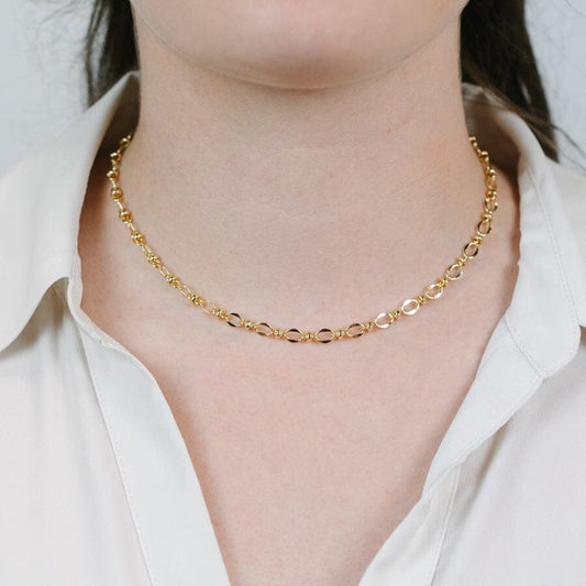 Textured Chain Necklace Necklaces athenadesigns