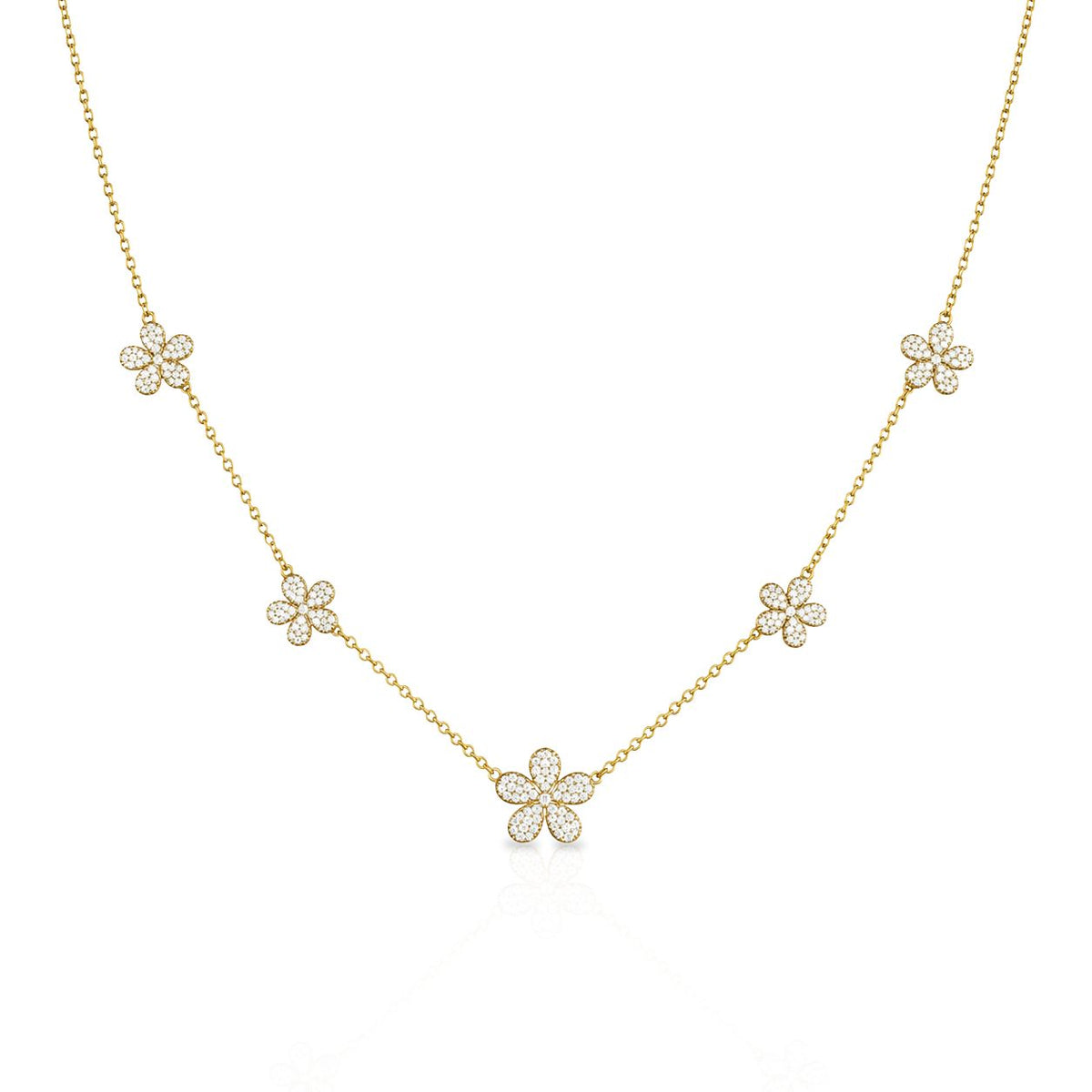 Cinq Fleurs Necklace Necklaces Iishii Designs