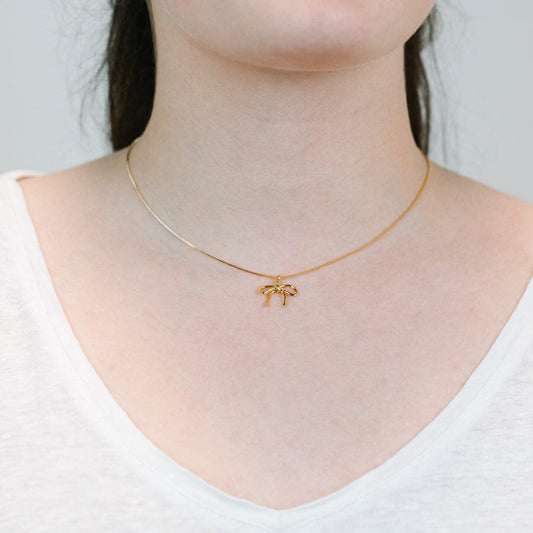 Plain Bow Necklace Necklaces athenadesigns