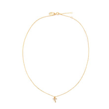 Load image into Gallery viewer, Tiny Bow Charm w/ CZ Necklace Necklaces athenadesigns NGTB463 Gold
