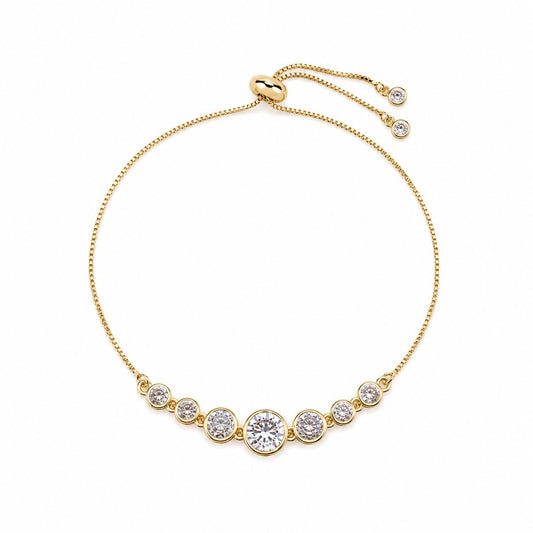 Éclat Link Pull Chain Bracelet Bracelets Beads PGBT3257 Gold