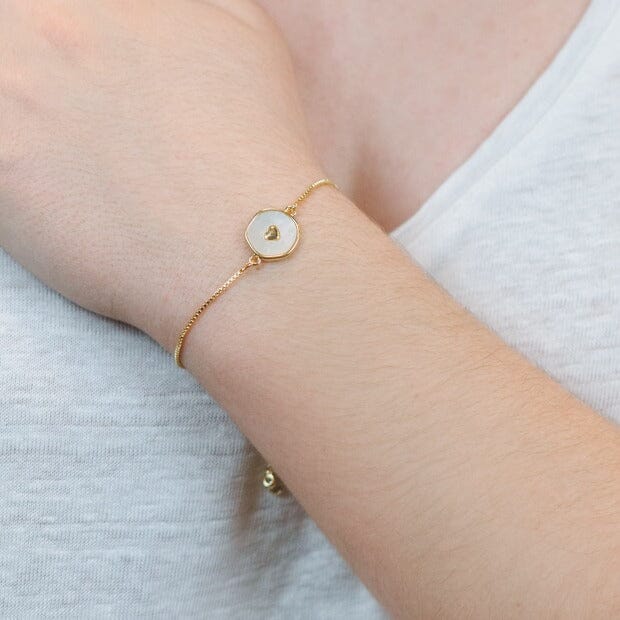 Abalone Heart Pull Chain Bracelets athenadesigns