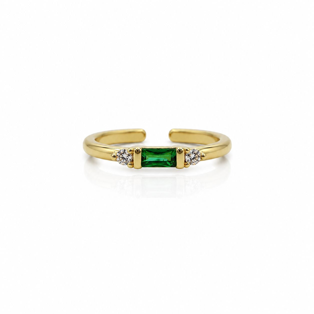 CZ Baguettes Ring Rings athenadesigns RG458EM