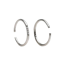 Load image into Gallery viewer, Double Thin Band with CZ Adjustable Ring - Silver Rings athenadesigns RS32CZ Silver