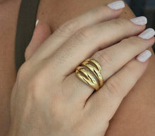 Load image into Gallery viewer, Multi Band Gold Fill Ring (RG4888) Rings athenadesigns