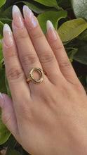 Load and play video in Gallery viewer, Open Circle Gold Fill Adjustable Ring: (RG4460)
