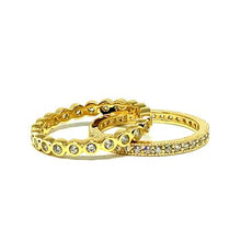 Load image into Gallery viewer, 2 Stack Crystal Ring: Gold Vermeil (RG2/455) Rings athenadesigns