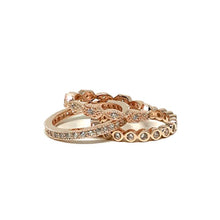 Load image into Gallery viewer, 3 Stack Ring: Rose Gold Vermeil (RRG3/455) Rings athenadesigns 
