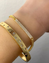 Load image into Gallery viewer, CZ Gold Vermeil Bar Bracelet (BCG4805) Bracelet athenadesigns 
