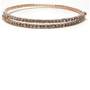 Rose Gold Crystal Wrap Bracelet (BRG5000) Fashion Bracelet athenadesigns 