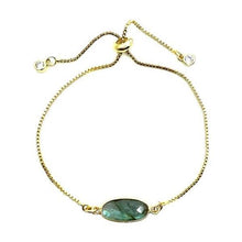 Load image into Gallery viewer, Pull Chain Bracelet: Rectangular Labradorite (PBT780LD) Bracelet athenadesigns
