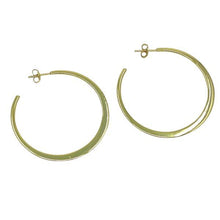 Load image into Gallery viewer, Hoop Post Earring: Available in 35mm & 40mm: Gold Vermeil (EGHP40/__) Earrings athenadesigns