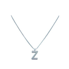 Load image into Gallery viewer, Link Chain With Initial: S-Z: Gold Fill or Sterling Silver Chain (NGCP40_ or NCP40_) Necklaces athenadesigns Silver Z 
