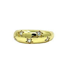 Load image into Gallery viewer, Adjustable Ring: 18kt Gold Fill With CZ Stars (RG4650) Rings athenadesigns 
